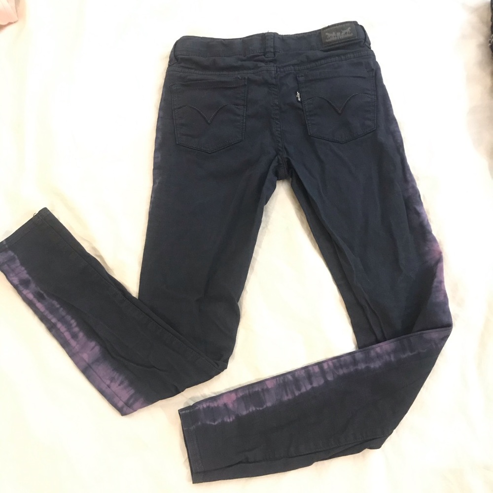 Levi’s jeans tie dyed sides